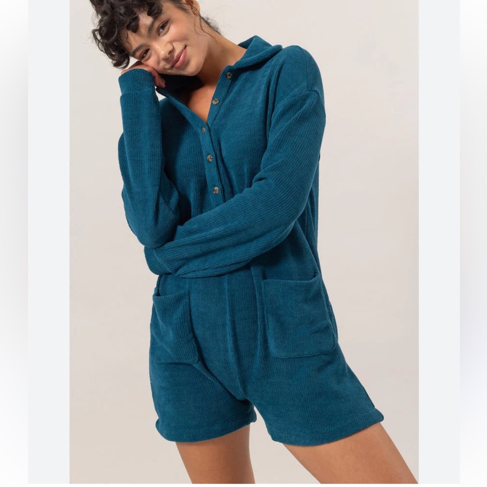 Double Zero Teal Jumpsuit